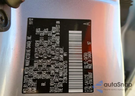 2013 Lexus Rx 350 Base z USA, uszkodzony, nr VIN 2T2BK1BA2DC185755